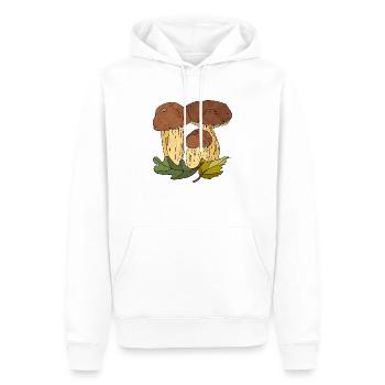 Pilze - Männer Premium Bio Hoodie - Weiß - Vorne - Nico (187cm)