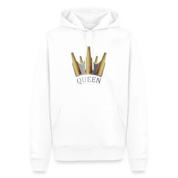 Queen - Men’s Premium Organic Hoodie - white - Front - Nico (187cm)