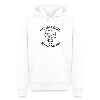 Vegan Veggie - Männer Premium Bio Hoodie - Weiß - Vorne - Nico (187cm)