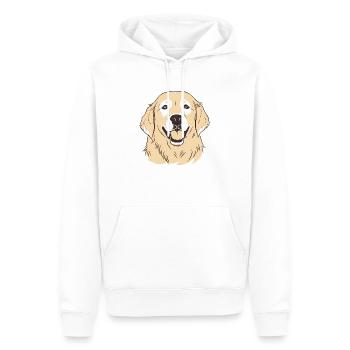 Golden Retrievers - Men’s Premium Organic Hoodie - white - Front - Nico (187cm)