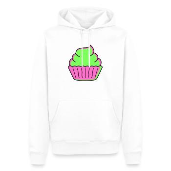 Cupcake - Sweat à capuche Premium bio Homme - blanc - Devant - Nico (187cm)