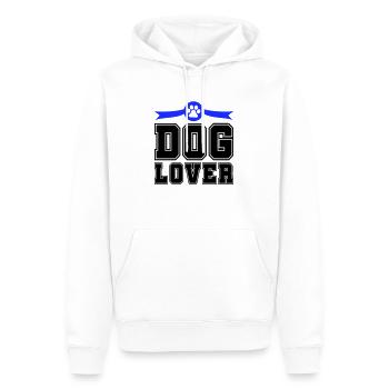 dog lover - Männer Premium Bio Hoodie - Weiß - Vorne - Nico (187cm)