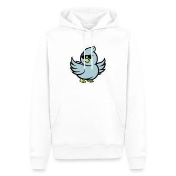 taube comic sonnenbrille - Männer Premium Bio Hoodie - Weiß - Vorne - Nico (187cm)