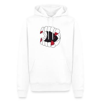 Vampir Zähne - Männer Premium Bio Hoodie - Weiß - Vorne - Nico (187cm)