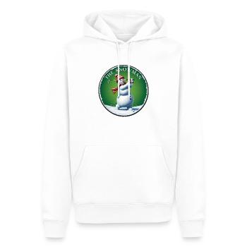 The Snowman - Men’s Premium Organic Hoodie - white - Front - Nico (187cm)