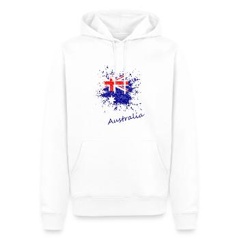 Australien - Australia - Männer Premium Bio Hoodie - Weiß - Vorne - Nico (187cm)