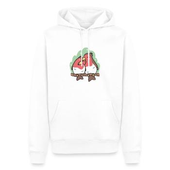 Vögel - Männer Premium Bio Hoodie - Weiß - Vorne - Nico (187cm)