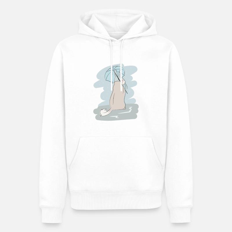 Design illustré avec Viscacha - Sweat à capuche Premium bio Homme - blanc