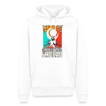 I'll Sleep When I'm Dead 5 - Men’s Premium Organic Hoodie - white - Front - Nico (187cm)