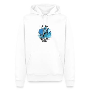 Plongeurs Plongée sous-marine Plongée sous-marine Plongée sous-marine - Sweat à capuche Premium bio Homme - blanc - Devant - Nico (187cm)