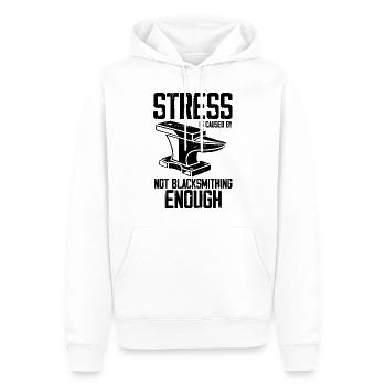 Schmied - Männer Premium Bio Hoodie - Weiß - Vorne - Nico (187cm)
