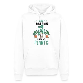 Jardiniers amateurs | cadeaux Plantes d’intérieur Plantes - Sweat à capuche Premium bio Homme - blanc - Devant - Nico (187cm)