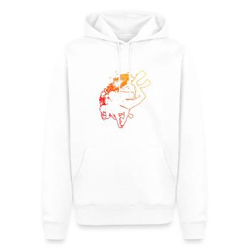 Femme Scuba Diver Scuba Diver Diver - Sweat à capuche Premium bio Homme - blanc - Devant - Nico (187cm)