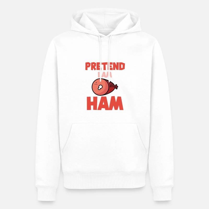 Faites semblant d’être jambon - Sweat à capuche Premium bio Homme - undefined