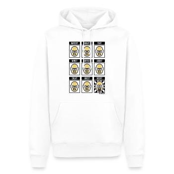 Rien ne vaut une bière ! (buveur de bière drôle POS 3C) - Sweat à capuche Premium bio Homme - blanc - Devant - Nico (187cm)