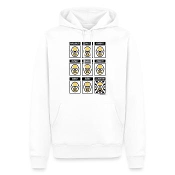 Nichts Geht Über Meinen Garten! (Urlaub / POS 3C) - Männer Premium Bio Hoodie - Weiß - Vorne - Nico (187cm)