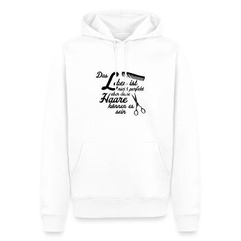 Friseur Friseurin - Männer Premium Bio Hoodie - Weiß - Vorne - Nico (187cm)