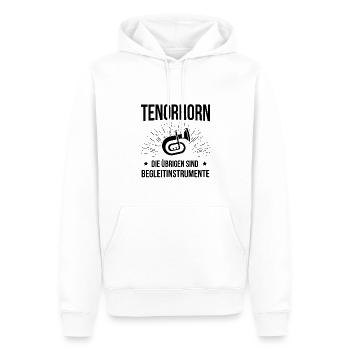 Tenorhorn Tenorhornspieler Tenorhornist - Männer Premium Bio Hoodie - Weiß - Vorne - Nico (187cm)