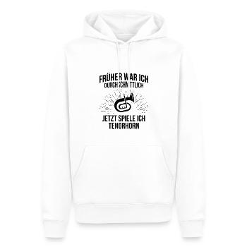 Tenorhorn Tenorhornspieler Tenorhornist - Männer Premium Bio Hoodie - Weiß - Vorne - Nico (187cm)