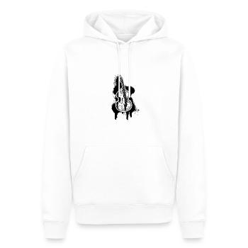 Kontrabass Kontrabassspieler Kontrabassist - Männer Premium Bio Hoodie - Weiß - Vorne - Nico (187cm)