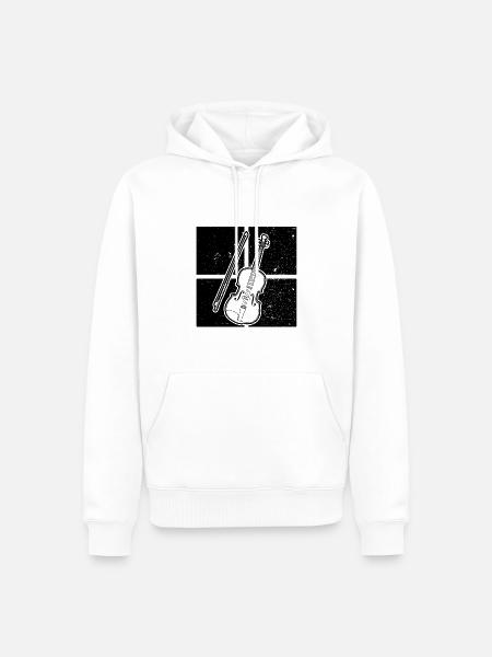 Violin Violinist Violinist - Men’s Premium Organic Hoodie - white