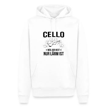 Cello Cellospieler Cellist - Männer Premium Bio Hoodie - Weiß - Vorne - Nico (187cm)