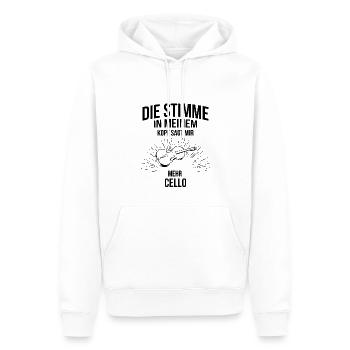 Cello Cellospieler Cellist - Männer Premium Bio Hoodie - Weiß - Vorne - Nico (187cm)