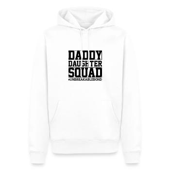 Daddy Daughter Squad Matching Père - Sweat à capuche Premium bio Homme - blanc - Devant - Nico (187cm)