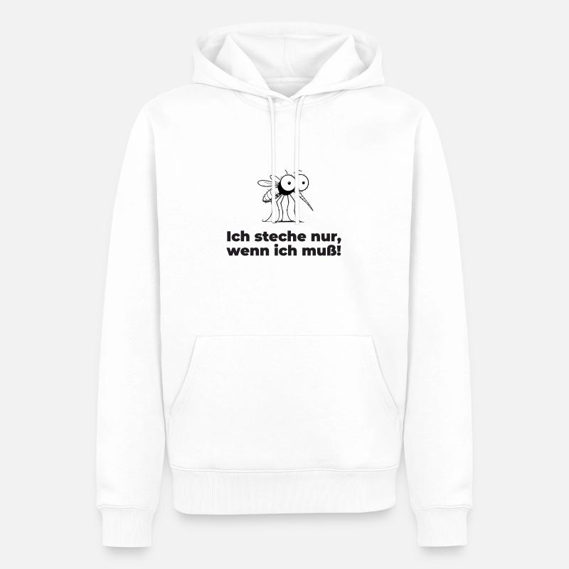 Stechmücke - Männer Premium Bio Hoodie - Weiß