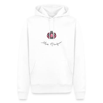 Miss Parfum - Superheroine - Men’s Premium Organic Hoodie - white - Front - Nico (187cm)
