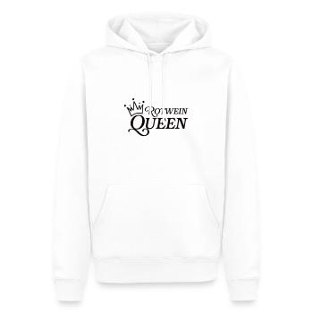 Rotwein Queen - Männer Premium Bio Hoodie - Weiß - Vorne - Nico (187cm)