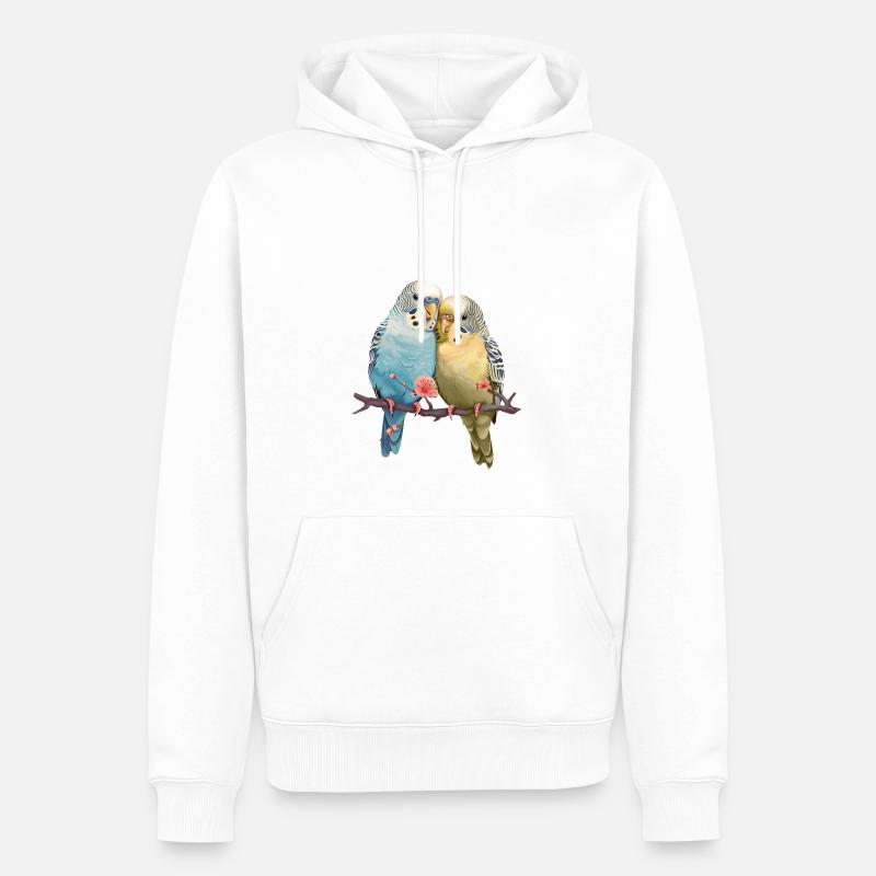 Budgies - Men’s Premium Organic Hoodie - white