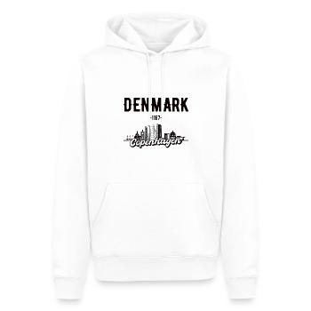 Kopenhagen Skyline Dänemark Geschenkidee - Männer Premium Bio Hoodie - Weiß - Vorne - Nico (187cm)