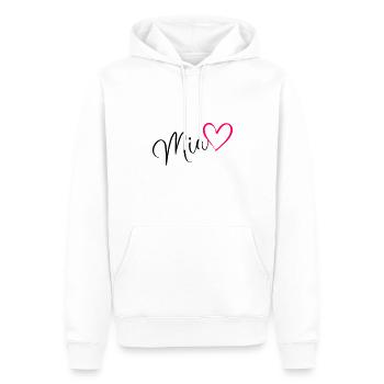 Mia Name Vorname Herz pink - Männer Premium Bio Hoodie - Weiß - Vorne - Nico (187cm)