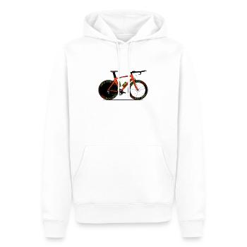 Testversion Trial Bike - Männer Premium Bio Hoodie - Weiß - Vorne - Nico (187cm)
