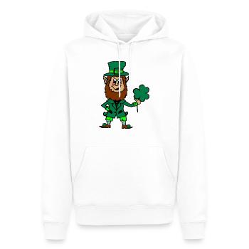 Irish Leprechaun - Sweat à capuche Premium bio Homme - blanc - Devant - Nico (187cm)