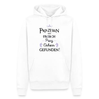 Prinzesin hat Einhorn gefunden JGA - Männer Premium Bio Hoodie - Weiß - Vorne - Nico (187cm)