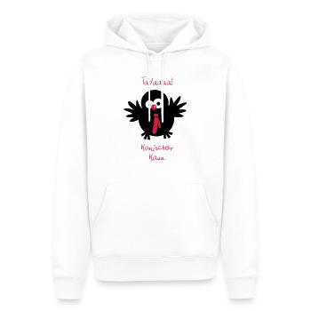 Un hibou / / bonhomme étrange. - Sweat à capuche Premium bio Homme - blanc - Devant - Nico (187cm)