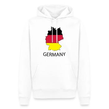 germany - Männer Premium Bio Hoodie - Weiß - Vorne - Nico (187cm)