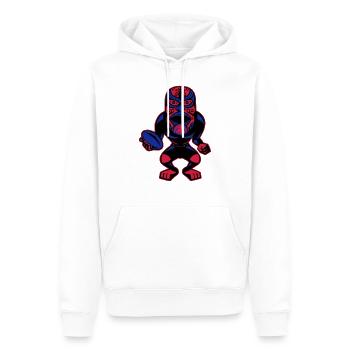 mask_blak - Men’s Premium Organic Hoodie - white - Front - Nico (187cm)