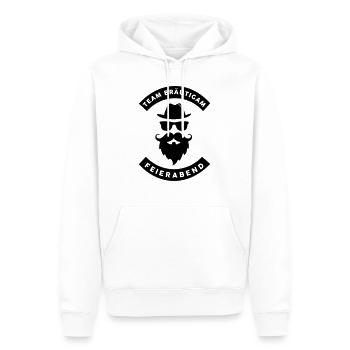 Team Bräutigam - JGA Crew - Junggesellenabschied - Männer Premium Bio Hoodie - Weiß - Vorne - Nico (187cm)