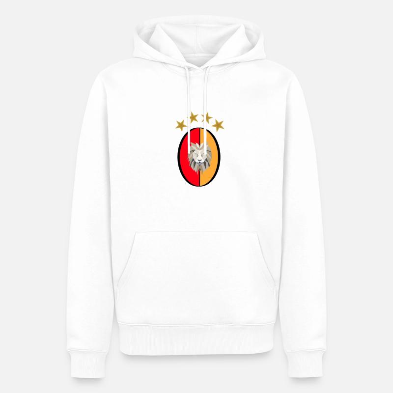 GS - Gala - Aslan - Léo - Sweat à capuche Premium bio Homme - blanc