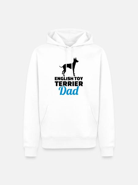 English Toy Terrier - Männer Premium Bio Hoodie - Weiß