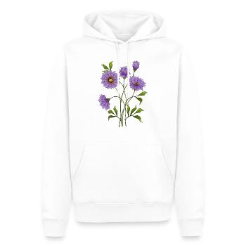 Bunte blumen - Männer Premium Bio Hoodie - Weiß - Vorne - Nico (187cm)