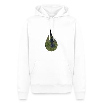 Relaxation in a drop - Men’s Premium Organic Hoodie - white - Front - Nico (187cm)