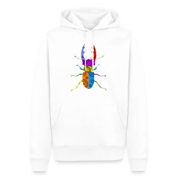 Stag beetle - Men’s Premium Organic Hoodie - white - Front - Nico (187cm)