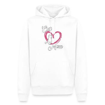Süße Katzen Mama Katzen Fan Geschenk Katzen - Männer Premium Bio Hoodie - Weiß - Vorne - Nico (187cm)