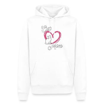 Propriétaire de chat Maman de chat Chats mignons Cadeaux Chats - Sweat à capuche Premium bio Homme - blanc - Devant - Nico (187cm)