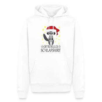 Offizielles Schlafshirt - Männer Premium Bio Hoodie - Weiß - Vorne - Nico (187cm)