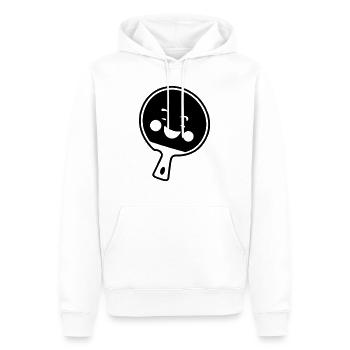 Raquette de tennis de table Raquette de tennis avec visage - Sweat à capuche Premium bio Homme - blanc - Devant - Nico (187cm)
